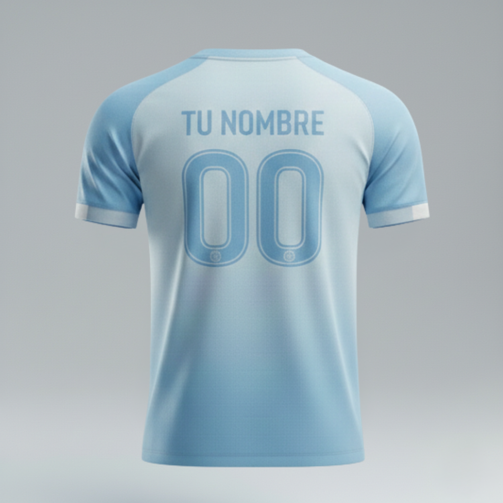 Camiseta técnica fútbol trasera