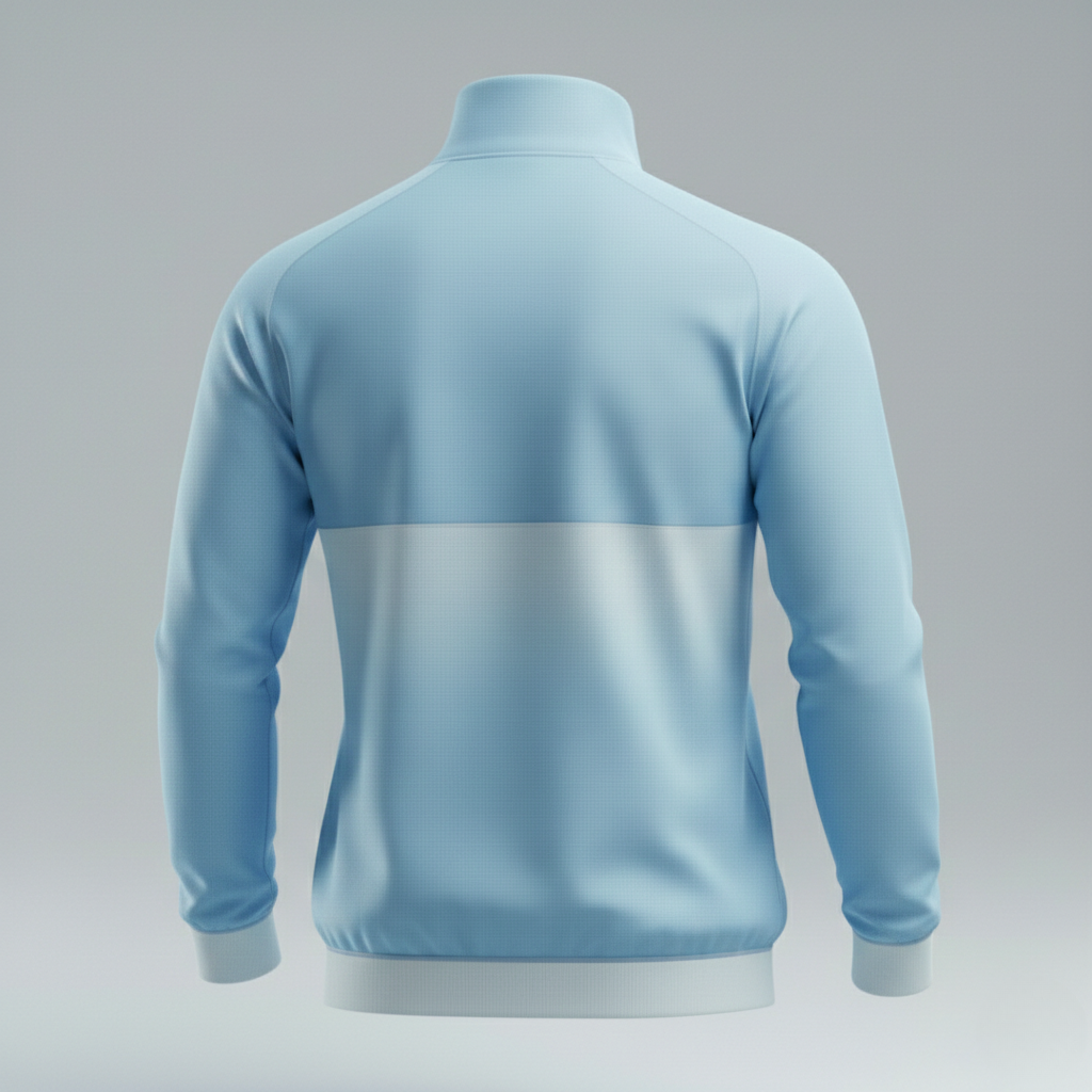 Chaqueta media cremallera trasera